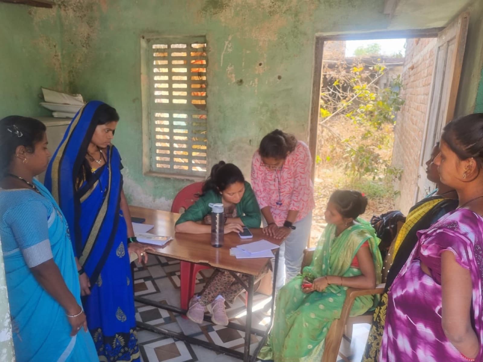 Sakhi field visit in Jalgaon with Aadhar Bahuddeshiya Sanstha.