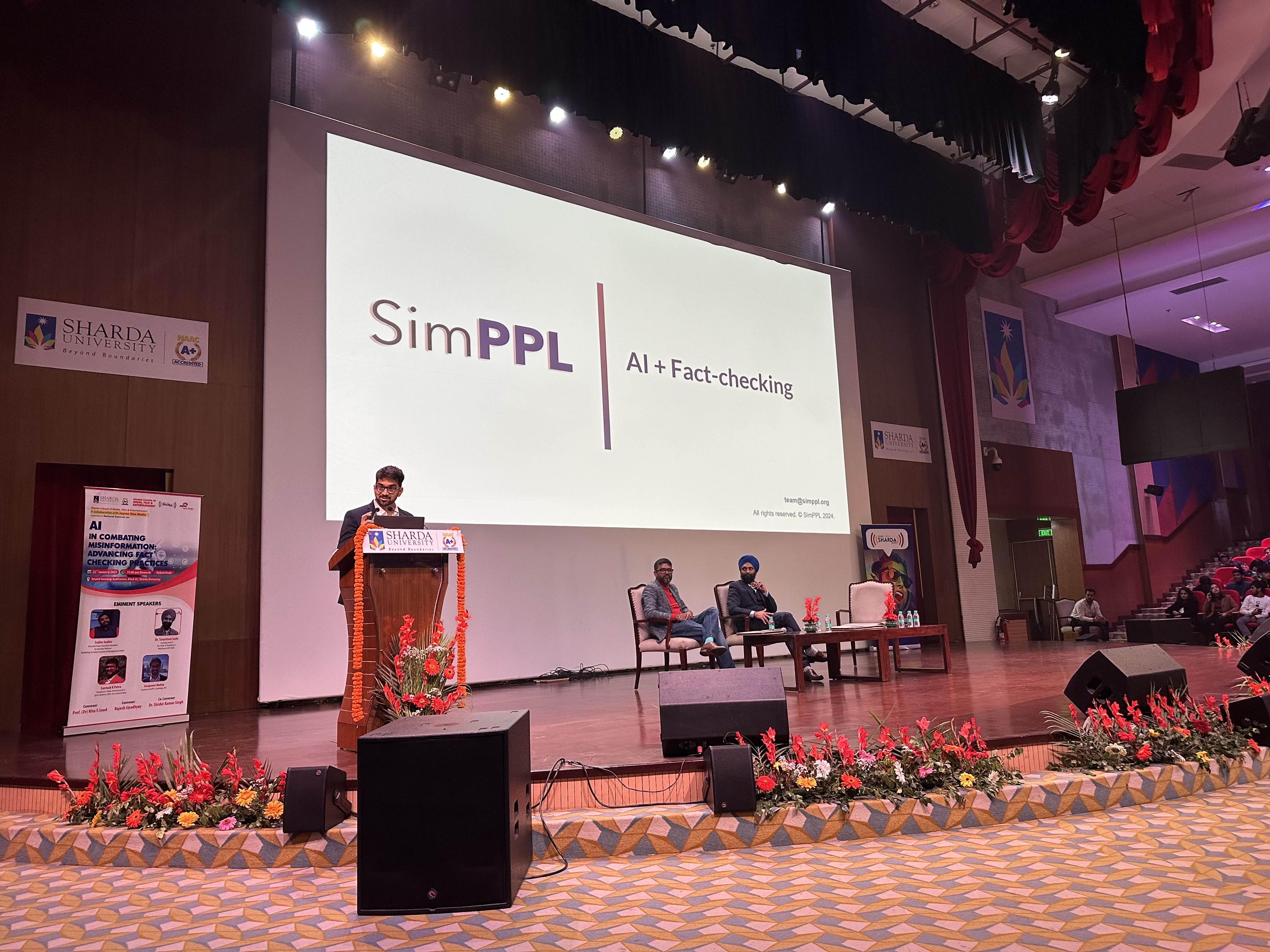 Swapneel at Sharda University, February 2025