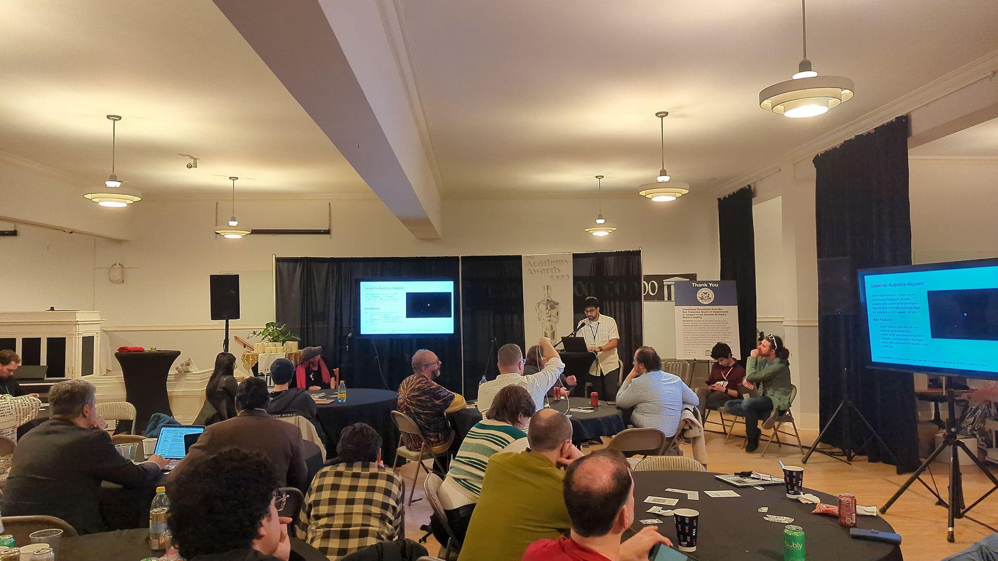 WikiCredCon 2025, presenting Arbiter to the credibility-research community.
